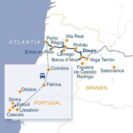 8 Tage Douro + 3 Tage Lissabon