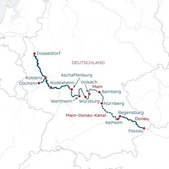 13 Tage Reise Passau - Düsseldorf